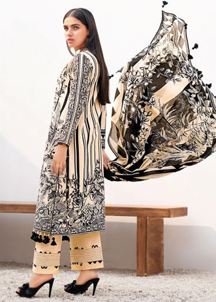 Essential By Gul Ahmed Printed Lawn Suits Unstitched 3 Piece GA24E B-42008 - Summer Collection