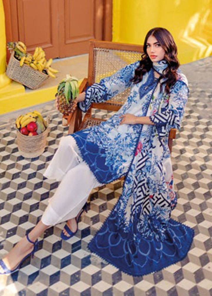 Essential By Gul Ahmed Printed Lawn Suits Unstitched 3 Piece GA24E CL-42021A - Summer Collection