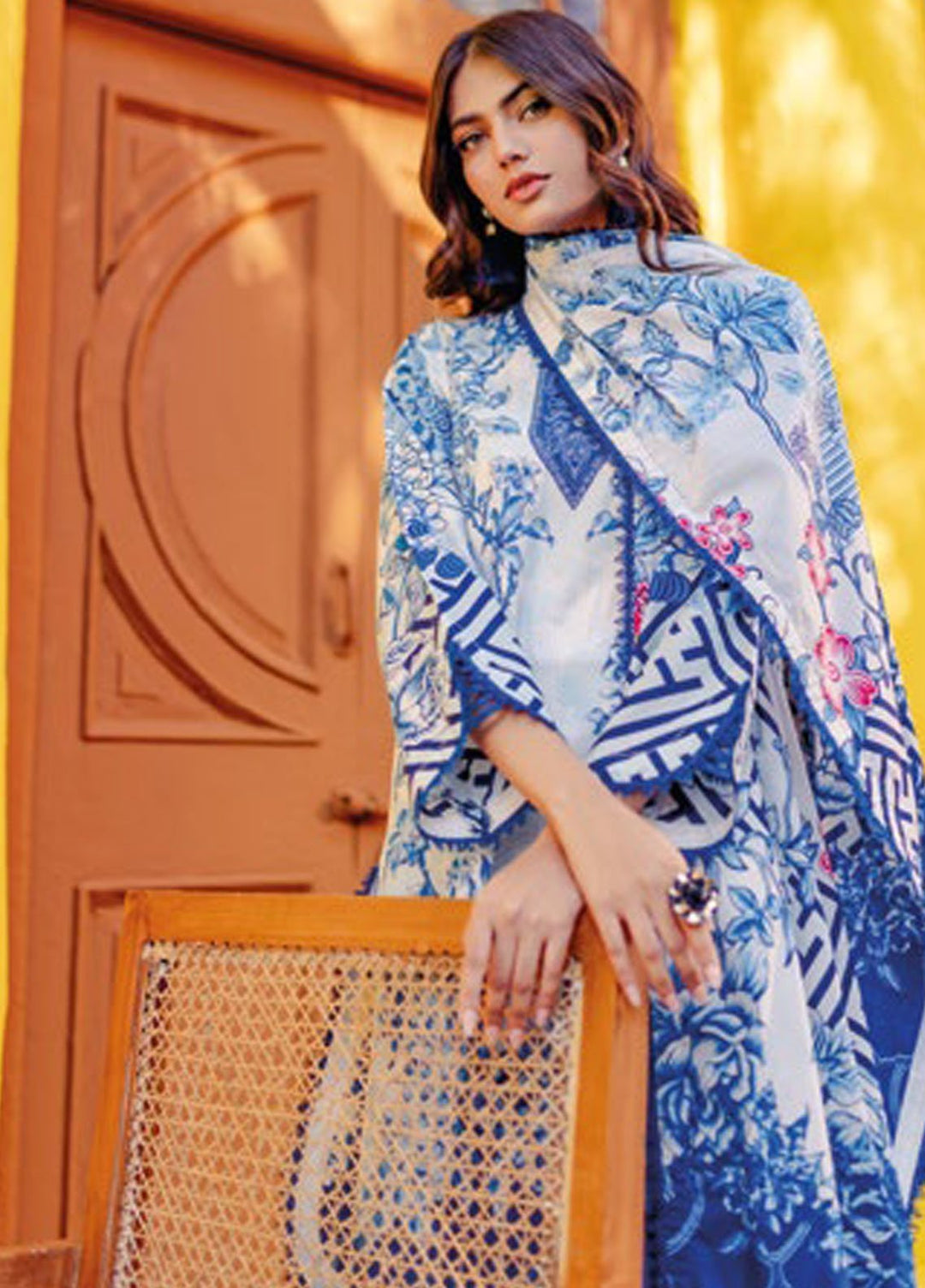 Essential By Gul Ahmed Printed Lawn Suits Unstitched 3 Piece GA24E CL-42021A - Summer Collection