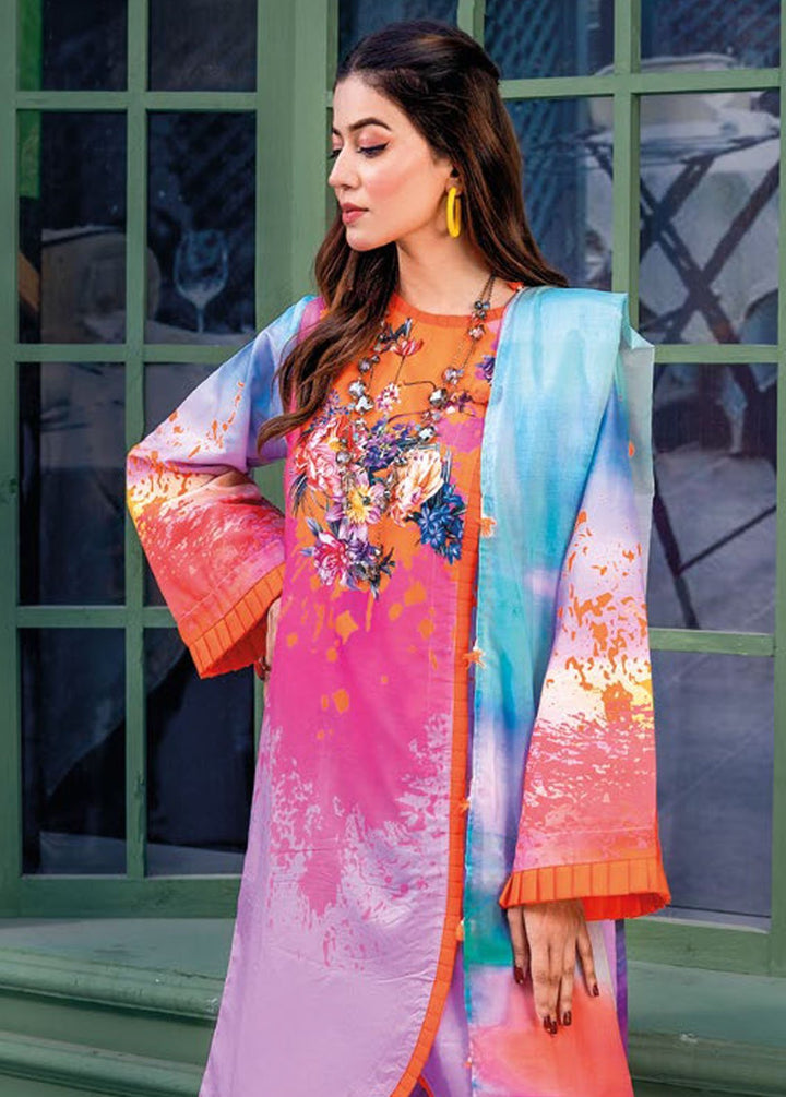 Essential By Gul Ahmed Printed Lawn Suits Unstitched 3 Piece GA24E CL-42022B - Summer Collection