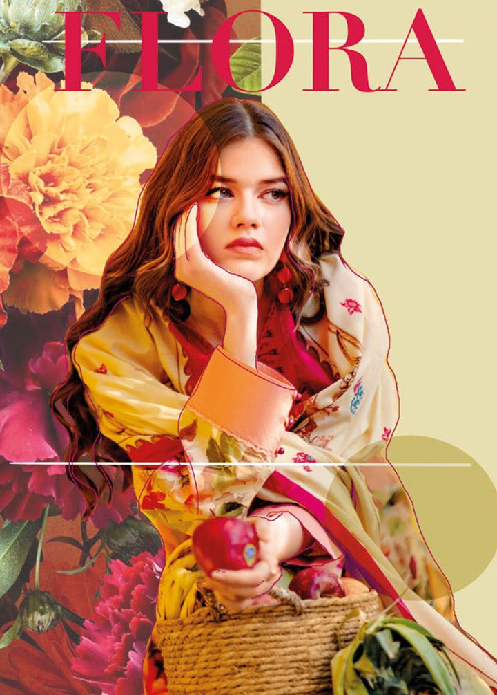 Essential By Gul Ahmed Printed Lawn Suits Unstitched 3 Piece GA24E CL-42026A - Summer Collection