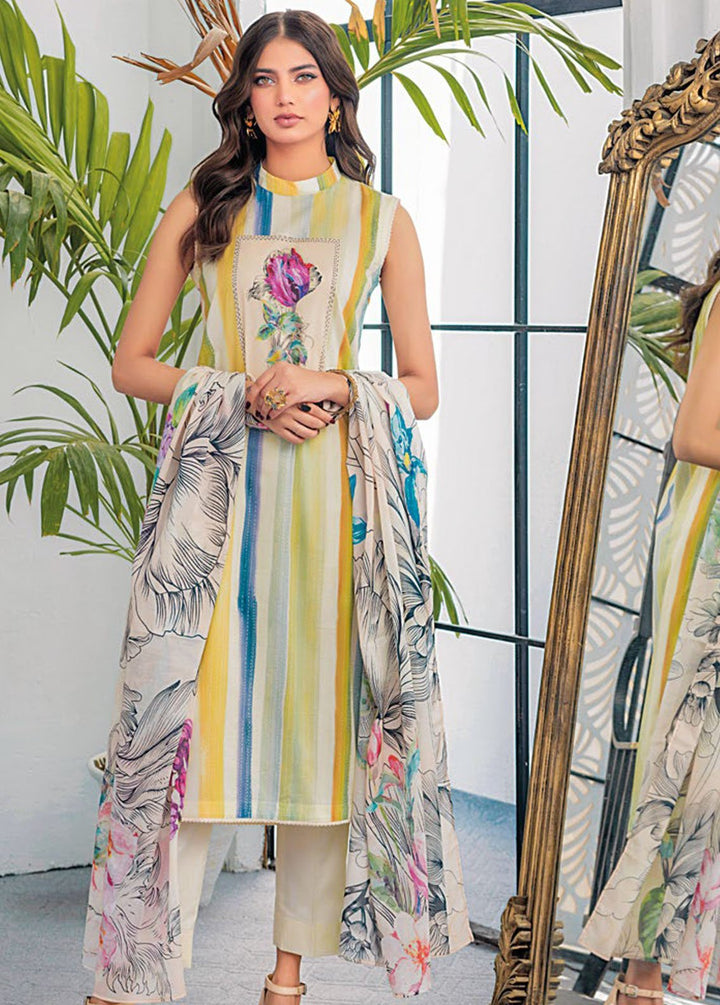 Essential By Gul Ahmed Printed Lawn Suits Unstitched 3 Piece GA24E CL-42029A - Summer Collection
