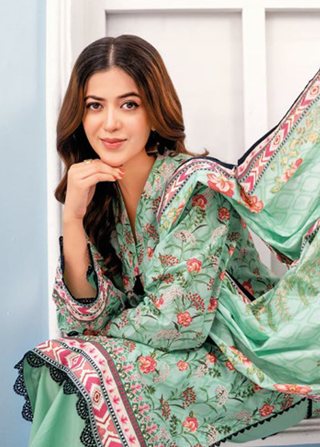 Essential By Gul Ahmed Printed Lawn Suits Unstitched 3 Piece GA24E CL-42050A - Summer Collection