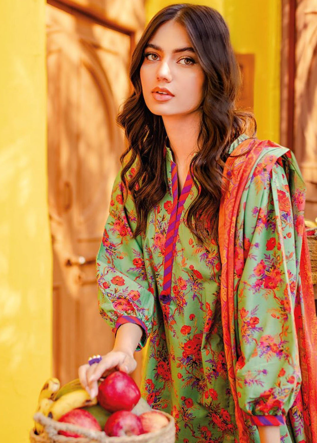 Essential By Gul Ahmed Printed Lawn Suits Unstitched 3 Piece GA24E CL-42078 - Summer Collection