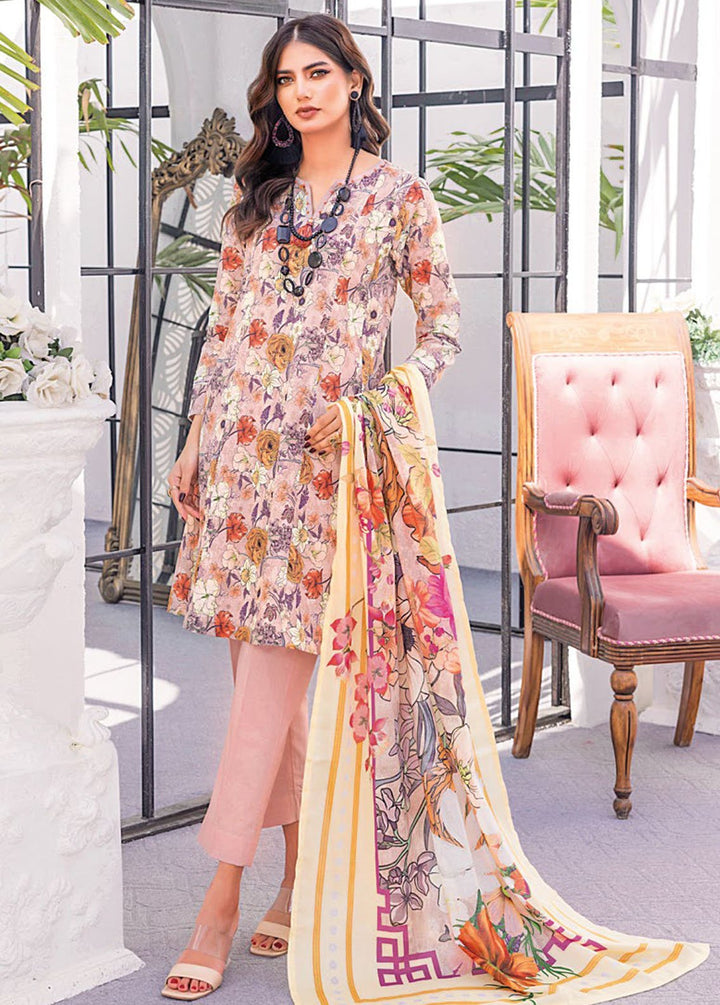 Essential By Gul Ahmed Printed Lawn Suits Unstitched 3 Piece GA24E CL-42100A - Summer Collection