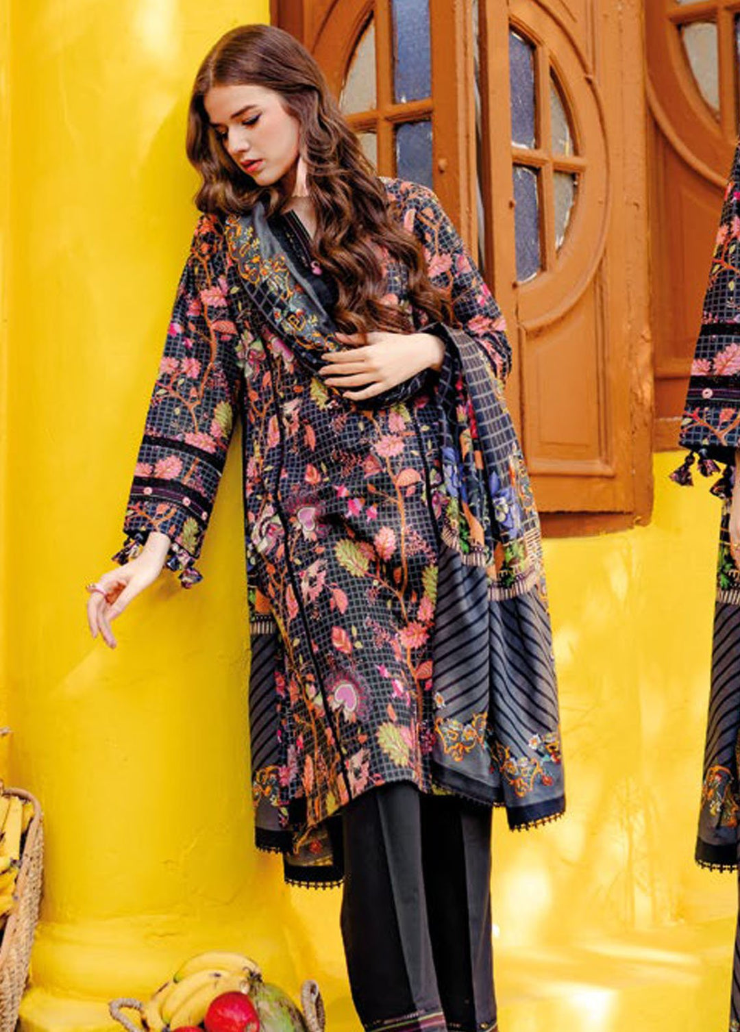 Essential By Gul Ahmed Printed Lawn Suits Unstitched 3 Piece GA24E CL-42101B - Summer Collection