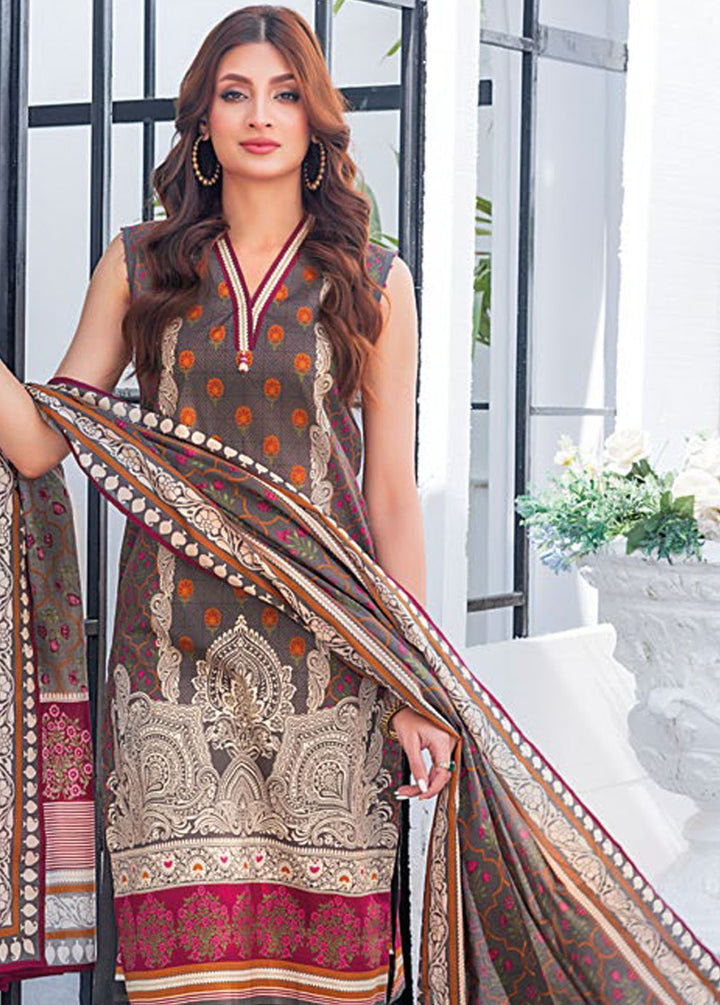 Essential By Gul Ahmed Printed Lawn Suits Unstitched 3 Piece GA24E CL-42123A - Summer Collection