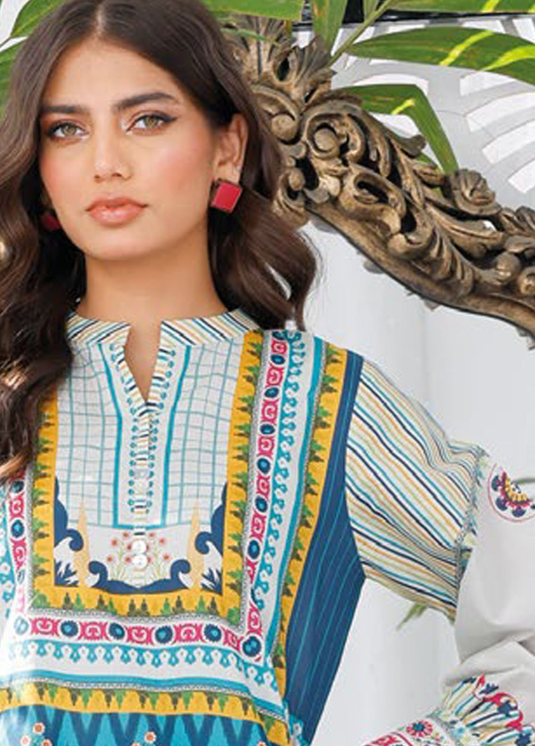 Essential By Gul Ahmed Printed Lawn Suits Unstitched 3 Piece GA24E CL-42167B - Summer Collection