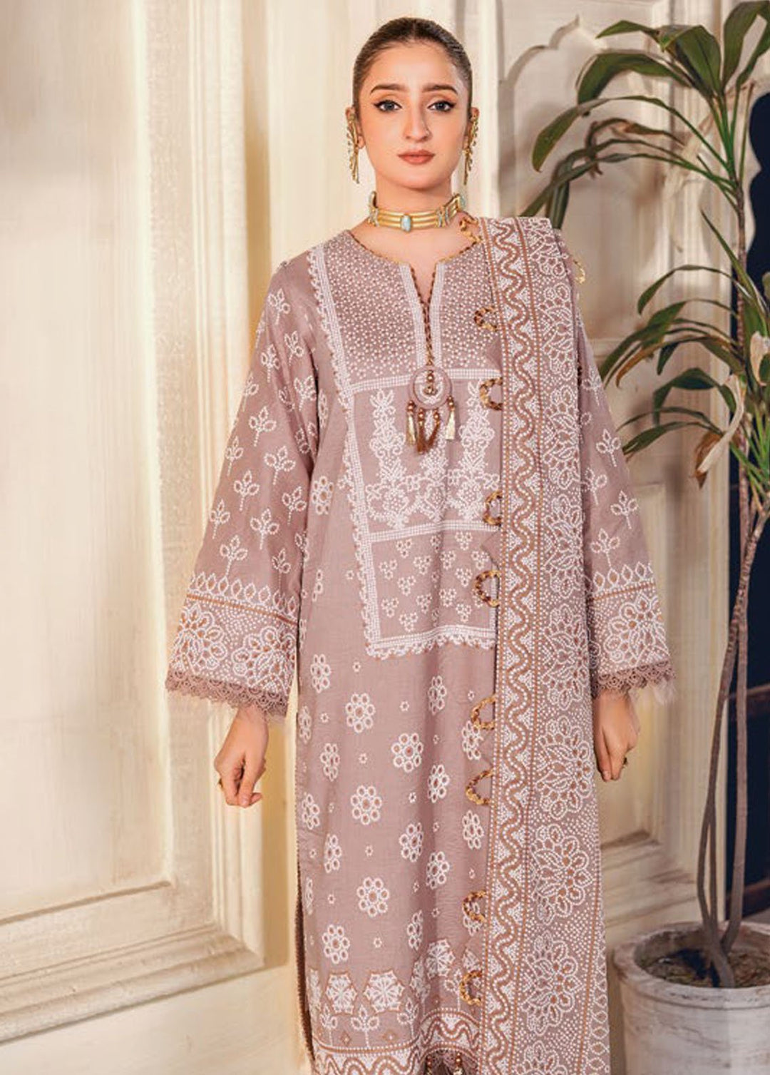 Essential By Gul Ahmed Printed Lawn Suits Unstitched 3 Piece GA24E CL-42169A - Summer Collection