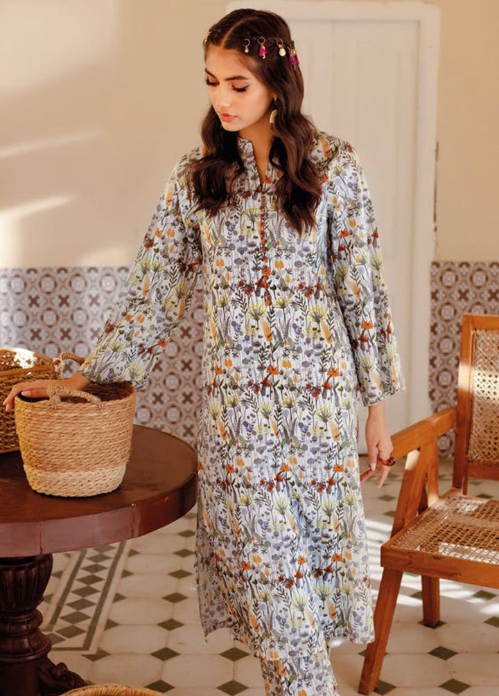 Essential By Gul Ahmed Printed Lawn Suits Unstitched Kurti GA24E SL-42009 - Summer Collection