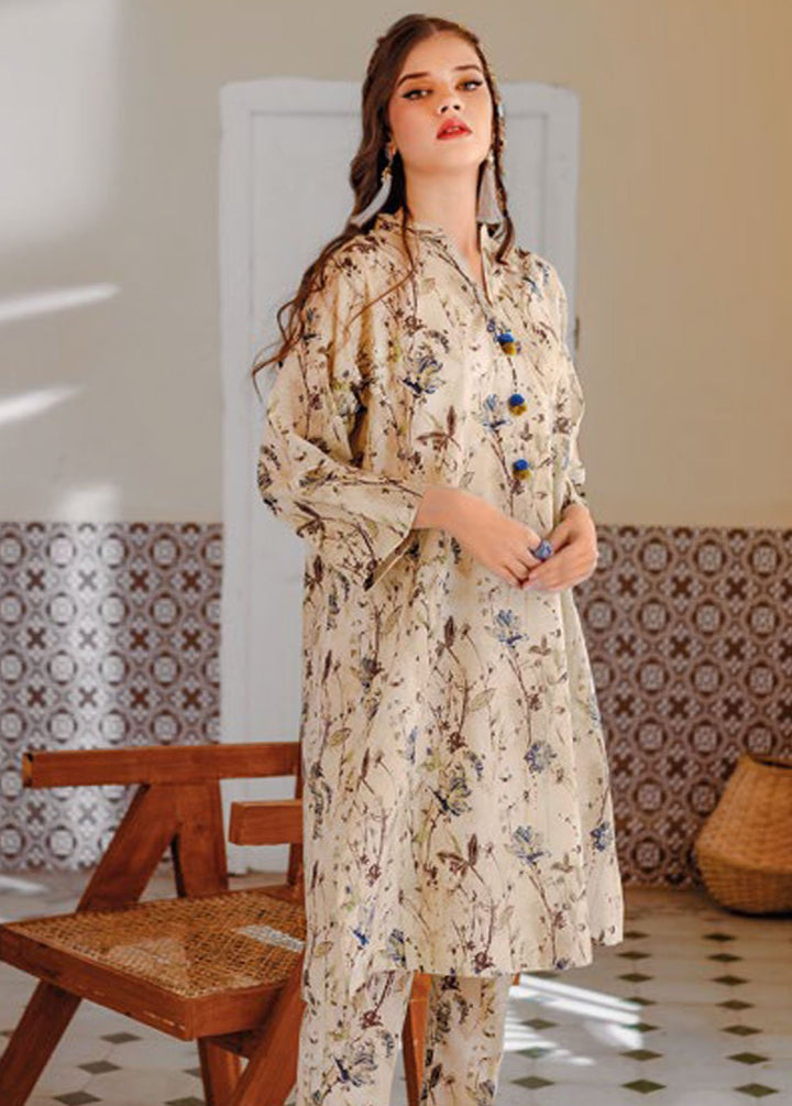 Essential By Gul Ahmed Printed Lawn Suits Unstitched Kurti GA24E SL-42010 - Summer Collection