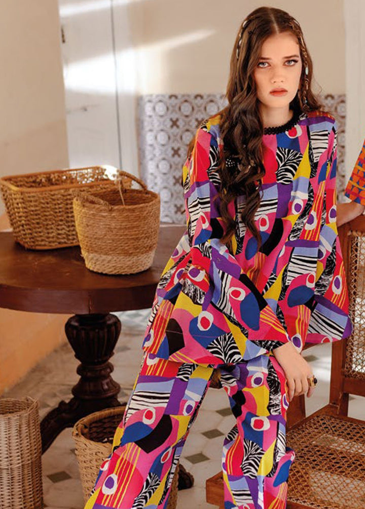 Essential By Gul Ahmed Printed Lawn Suits Unstitched Kurti GA24E SL-42022 - Summer Collection