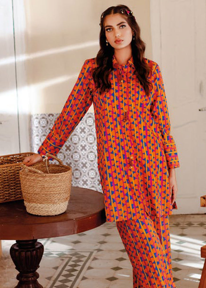 Essential By Gul Ahmed Printed Lawn Suits Unstitched Kurti GA24E SL-42023 - Summer Collection