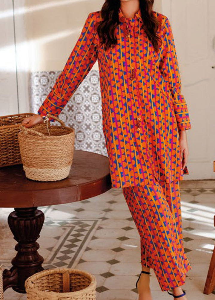 Essential By Gul Ahmed Printed Lawn Suits Unstitched Kurti GA24E SL-42023 - Summer Collection