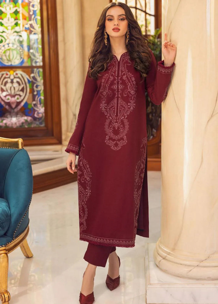 Essential Cambric By Asim Jofa Embroidered Cambric Unstitched Suit 2 Piece AJ23E AJP-02 - Summer Collection