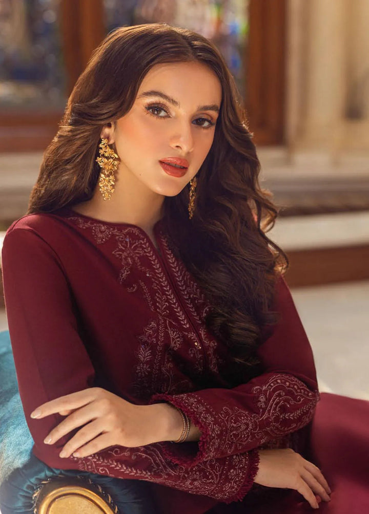 Essential Cambric By Asim Jofa Embroidered Cambric Unstitched Suit 2 Piece AJ23E AJP-02 - Summer Collection