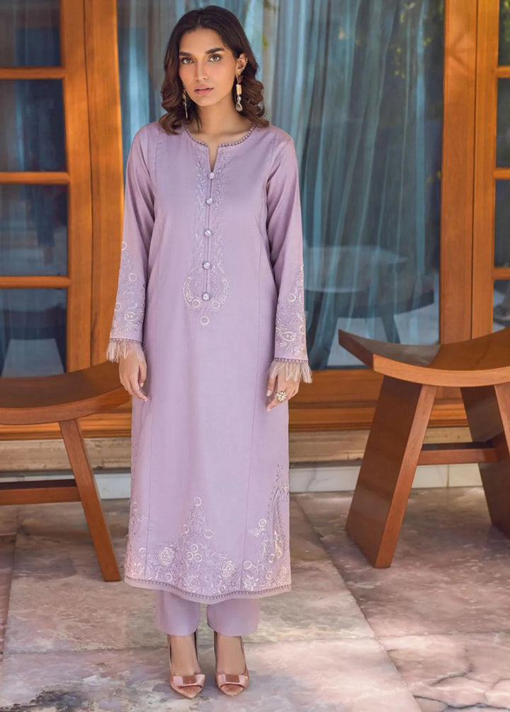 Essential Cambric By Asim Jofa Embroidered Cambric Unstitched Suit 2 Piece AJ23E AJP-08 - Summer Collection