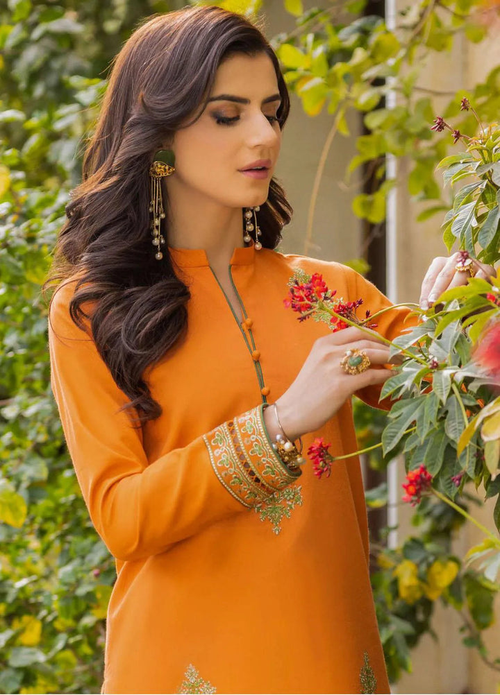 Essentials By Asim Jofa Embroidered Cambric Kurti Unstitched AJ23ES AJPE-48 - Eid Collection
