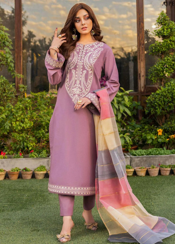 Essentials By Asim Jofa Embroidered Cambric Unstitched Suit 2 Piece AJ23ES AJPE-37 - Eid Collection