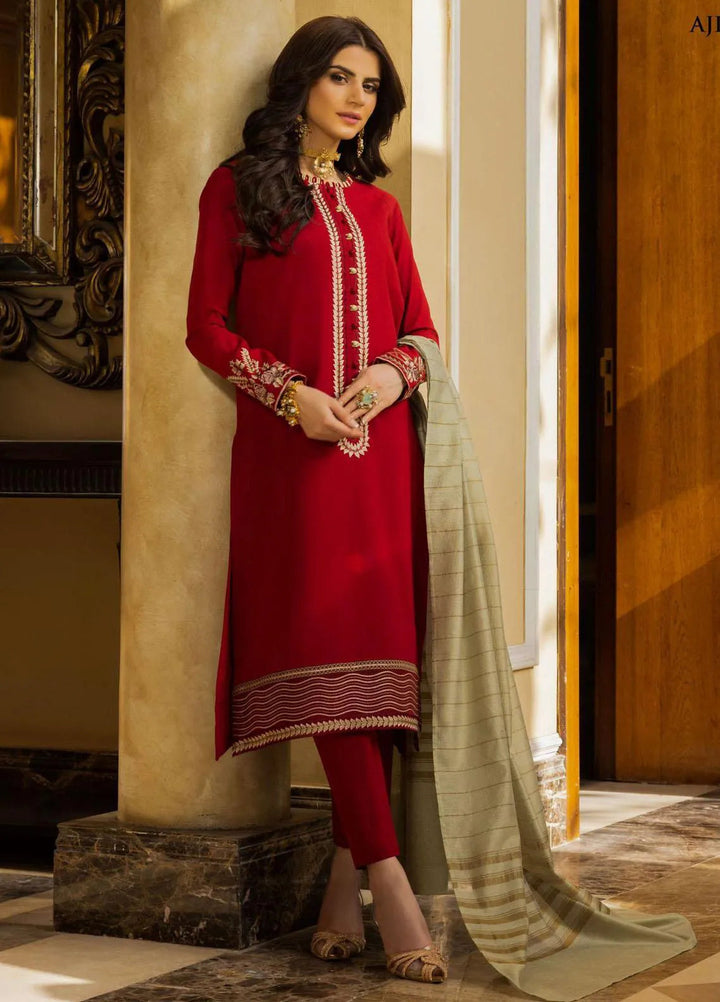 Essentials By Asim Jofa Embroidered Cambric Unstitched Suit 2 Piece AJ23ES AJPE-38 - Eid Collection