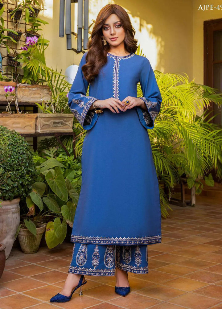 Essentials By Asim Jofa Embroidered Cambric Unstitched Suit 2 Piece AJ23ES AJPE-49 - Eid Collection