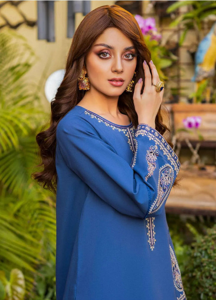 Essentials By Asim Jofa Embroidered Cambric Unstitched Suit 2 Piece AJ23ES AJPE-49 - Eid Collection