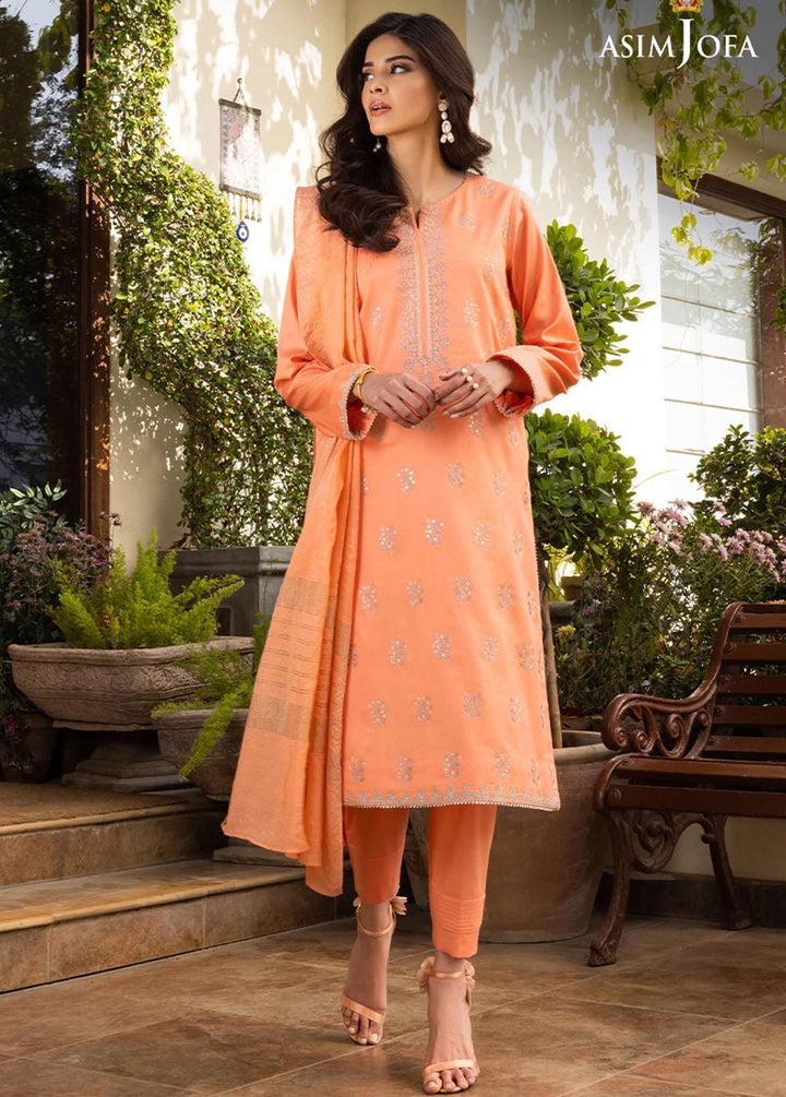 Asim Jofa Pret Formal Jacquard 3 Piece Suit AJPE-28