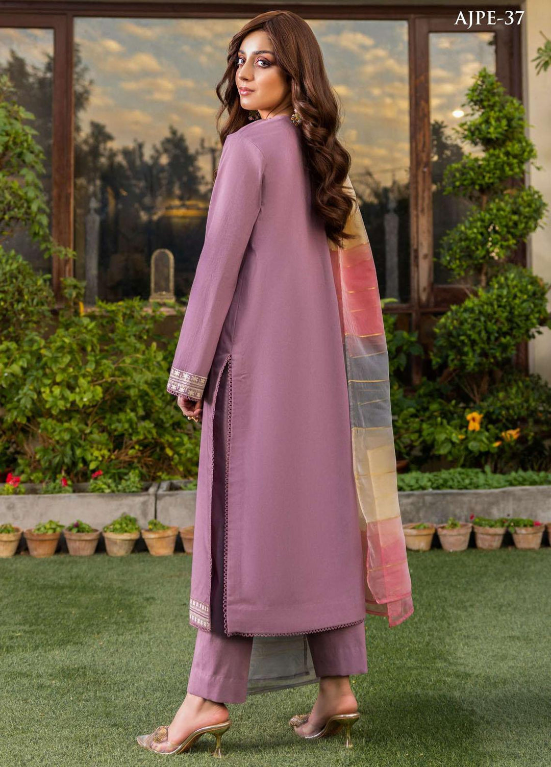 Essentials By Asim Jofa Embroidered Cambric Suits Unstitched 2 Piece AJ23ES AJPE-37 - Eid Collection