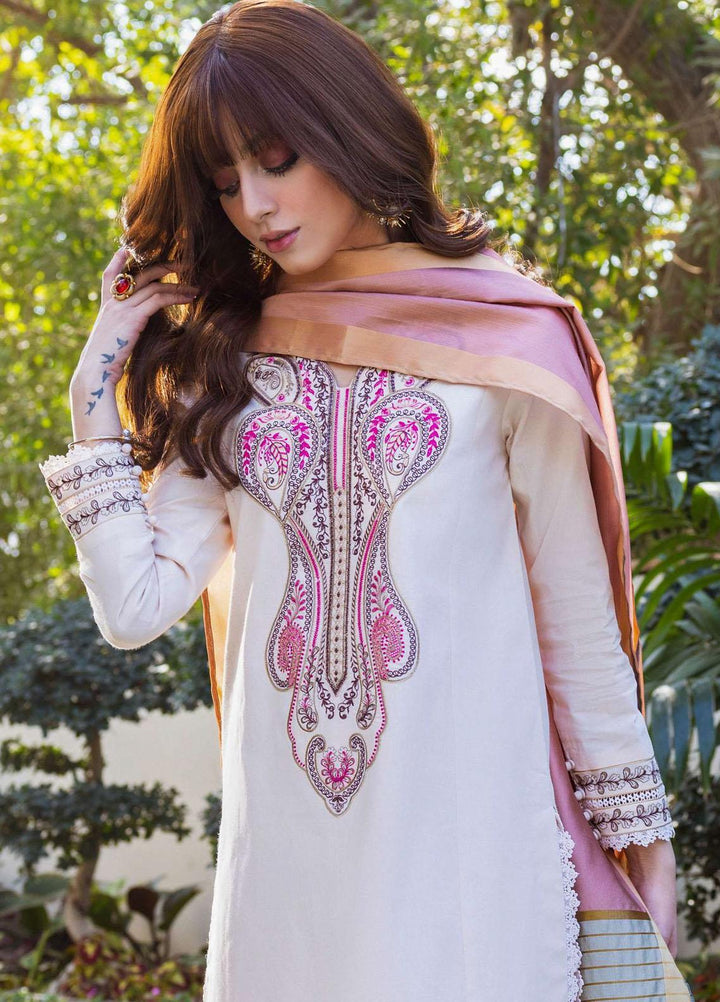 Essentials By Asim Jofa Embroidered Cambric Suits Unstitched 2 Piece AJ23ES AJPE-39 - Eid Collection