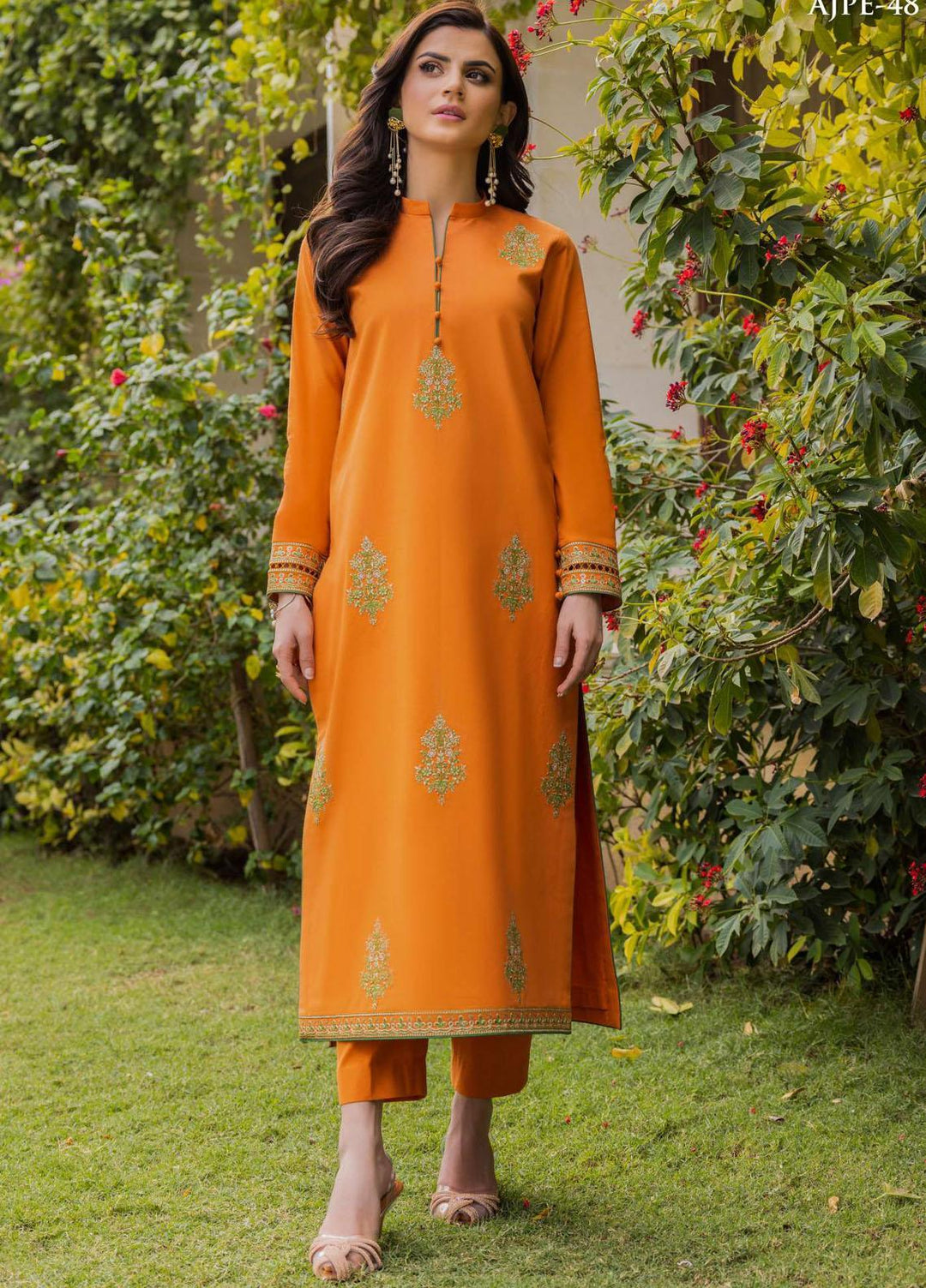 Essentials By Asim Jofa Embroidered Cambric  Unstitched Kurties AJ23ES AJPE-48 - Eid Collection