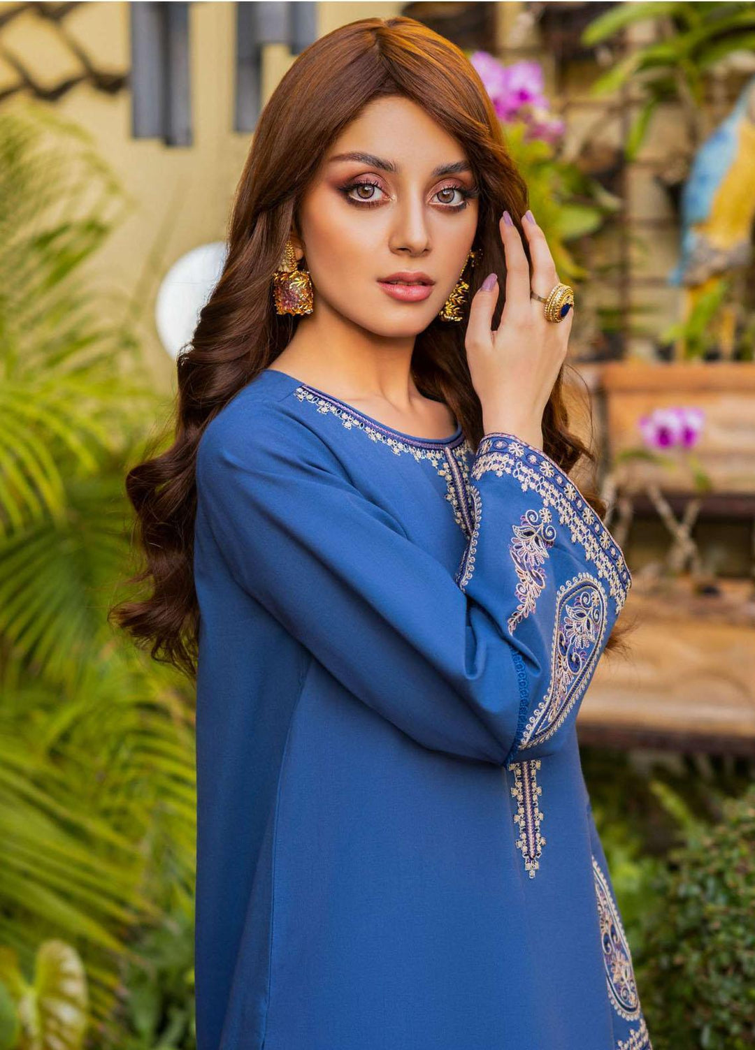 Essentials By Asim Jofa Embroidered Cambric Suits Unstitched 2 Piece AJ23ES AJPE-49 - Eid Collection