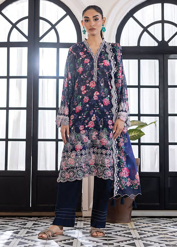 Essentials by Lakhany Embroidered Lawn Suits Unstitched 3 Piece LSM25EEL LG-RK-0022 - Summer Collection