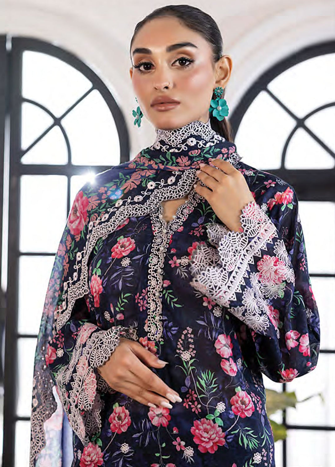 Essentials by Lakhany Embroidered Lawn Suits Unstitched 3 Piece LSM25EEL LG-RK-0022 - Summer Collection