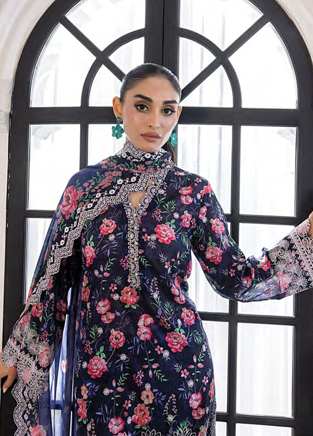 Essentials by Lakhany Embroidered Lawn Suits Unstitched 3 Piece LSM25EEL LG-RK-0022 - Summer Collection