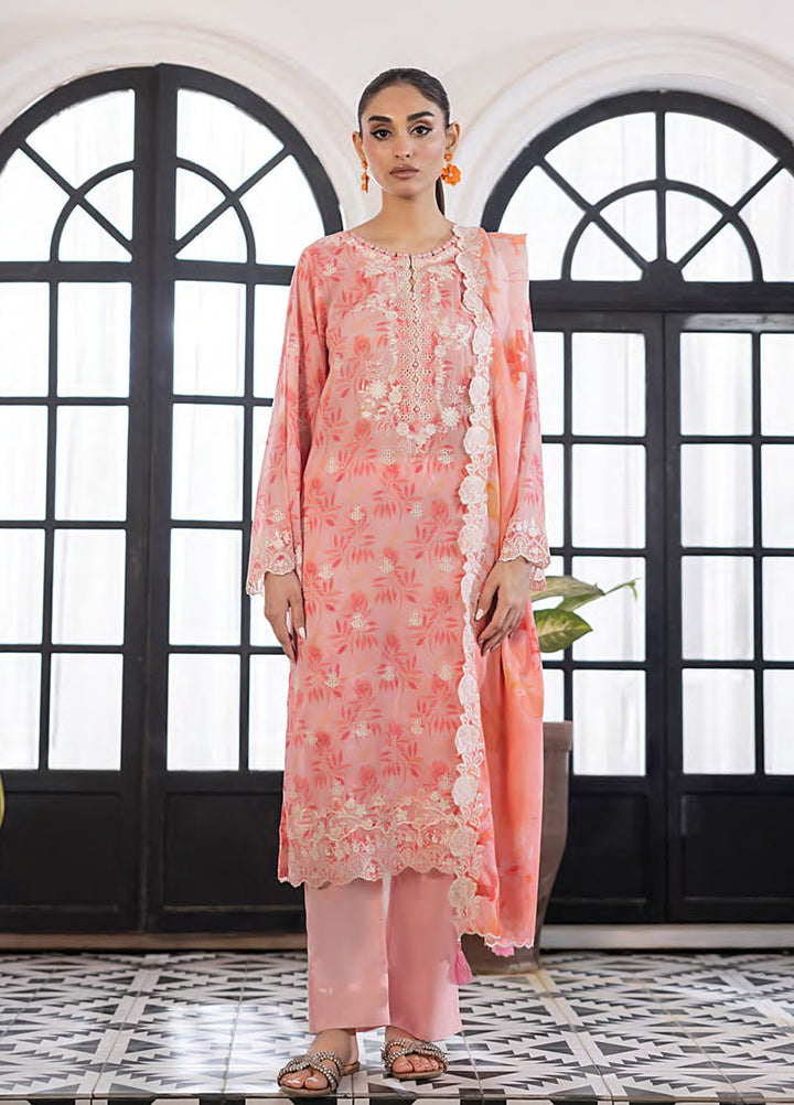 Essentials by Lakhany Embroidered Lawn Suits Unstitched 3 Piece LSM25EEL LG-RL-0209 - Summer Collection