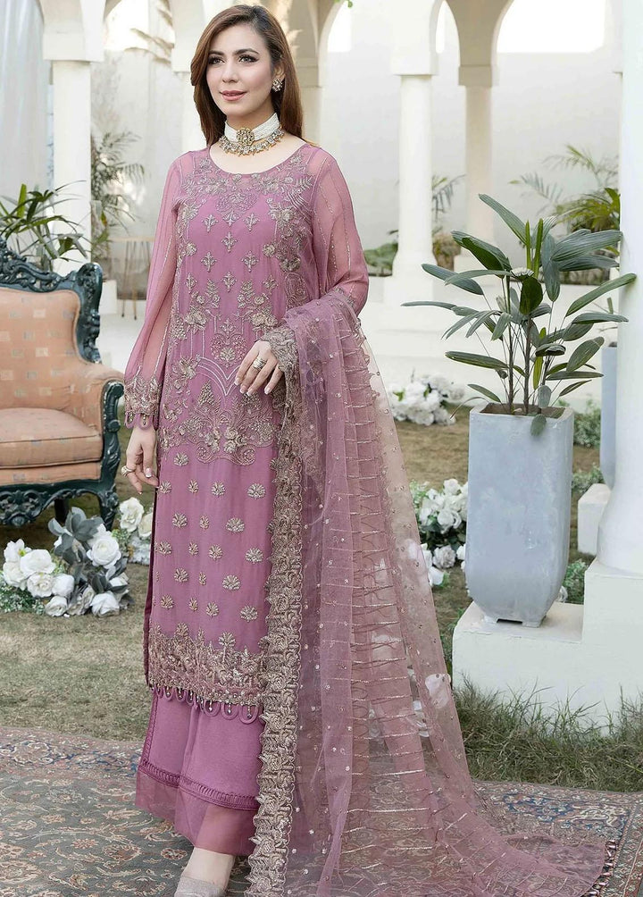 Esta Bonita By Imrozia Embroidered Chiffon Suits Unstitched 3 Piece IMP23EB M-11 Lambent Soul - Premium Collection