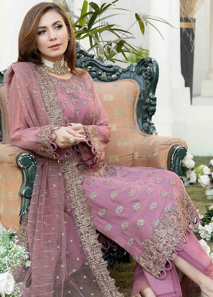 Esta Bonita By Imrozia Embroidered Chiffon Suits Unstitched 3 Piece IMP23EB M-11 Lambent Soul - Premium Collection