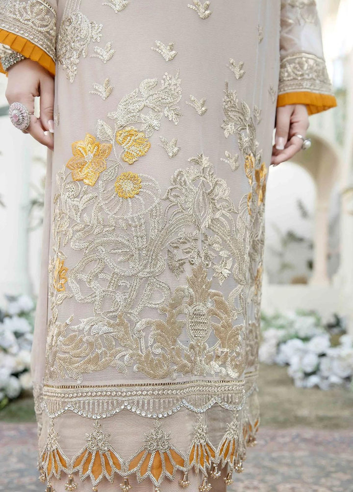 Esta Bonita By Imrozia Embroidered Chiffon Suits Unstitched 3 Piece IMP23EB M-12 Luna - Premium Collection