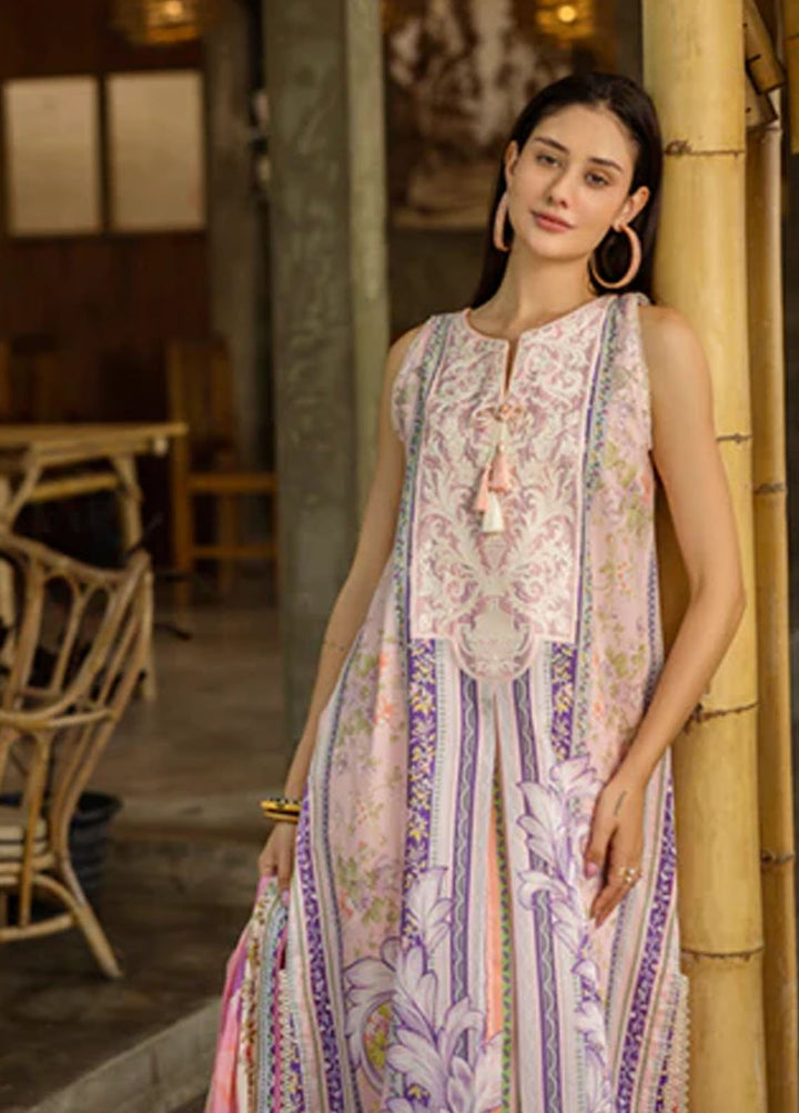Ethereal Bloom by Roheenaz Embroidered Lawn Suits Unstitched 3 Piece RN25EB RNZ-03 B Eloria - Summer Collection