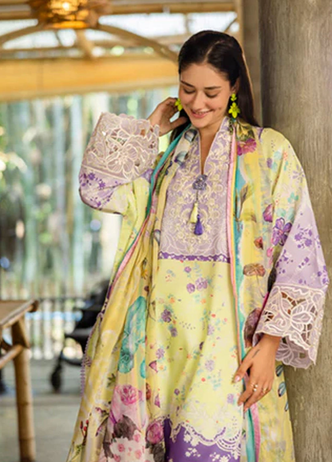 Ethereal Bloom by Roheenaz Embroidered Lawn Suits Unstitched 3 Piece RN25EB RNZ-04 A Elysse - Summer Collection