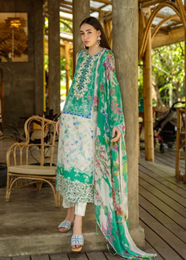 Ethereal Bloom by Roheenaz Embroidered Lawn Suits Unstitched 3 Piece RN25EB RNZ-04 B Zafira - Summer Collection