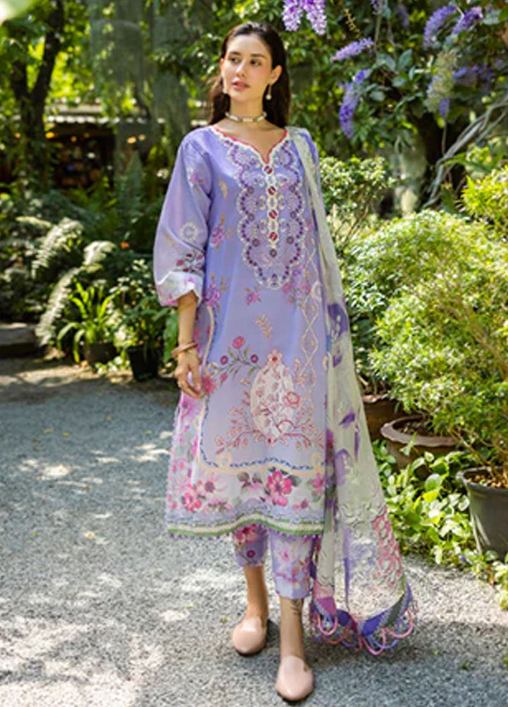 Ethereal Bloom by Roheenaz Embroidered Lawn Suits Unstitched 3 Piece RN25EB RNZ-05 B Meliora - Summer Collection