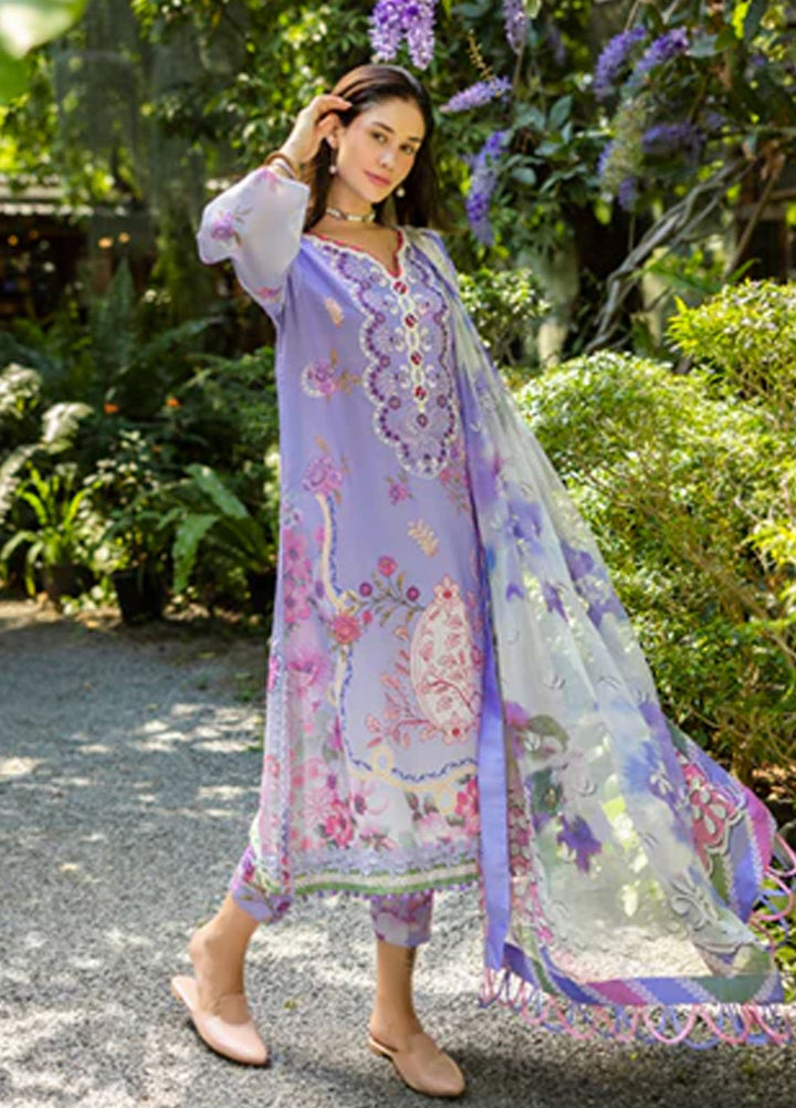 Ethereal Bloom by Roheenaz Embroidered Lawn Suits Unstitched 3 Piece RN25EB RNZ-05 B Meliora - Summer Collection