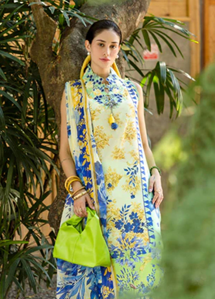 Ethereal Bloom by Roheenaz Embroidered Lawn Suits Unstitched 3 Piece RN25EB RNZ-06 A Celora - Summer Collection