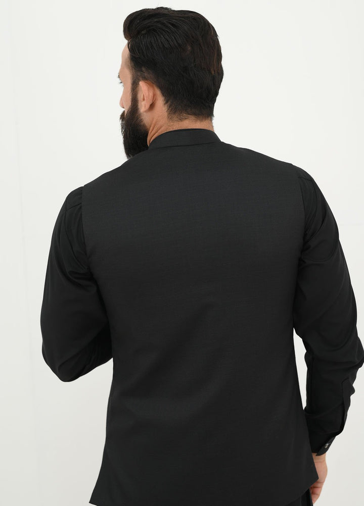 Ethnic Wear by Alif Yay Pret Plain Blended Waistcoat AY-018