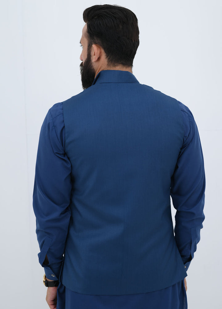 Ethnic Wear by Alif Yay Pret Plain Blended Waistcoat AY-020