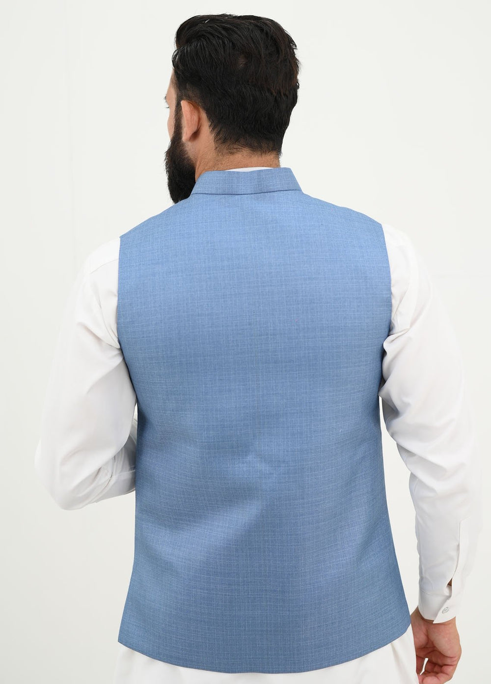 Ethnic Wear by Alif Yay Pret Plain Blended Waistcoat AY-029