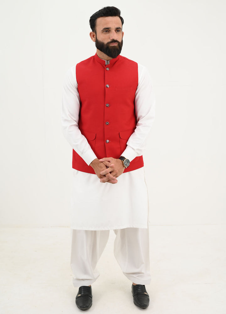 Ethnic Wear by Alif Yay Pret Plain Blended Waistcoat AY-030