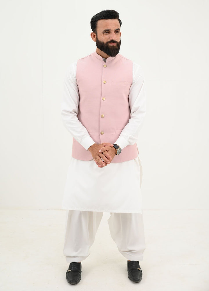 Ethnic Wear by Alif Yay Pret Plain Blended Waistcoat AY-032