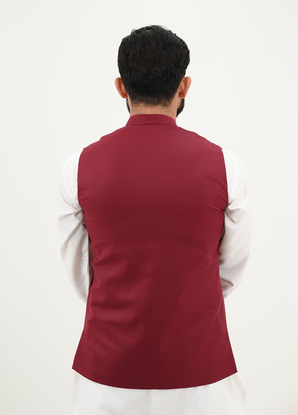 Ethnic Wear by Alif Yay Pret Plain Blended Waistcoat AY-035